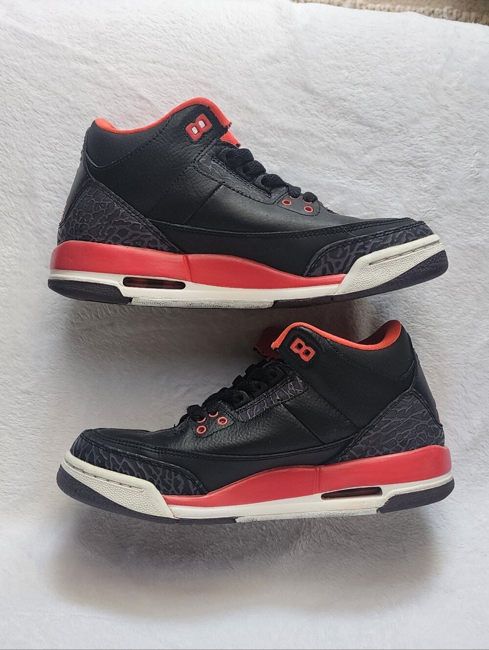 Air Jordan Retro 3 III PS Black Crimson